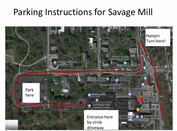 Map to the party location